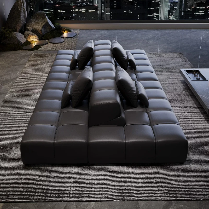 Double-sided sofa Italian minimalist living room two-way seated backrest movable two-sided seated leather
Double-sided sofa Italian minimalist living room two-way seated backrest movable two-sided seated leather