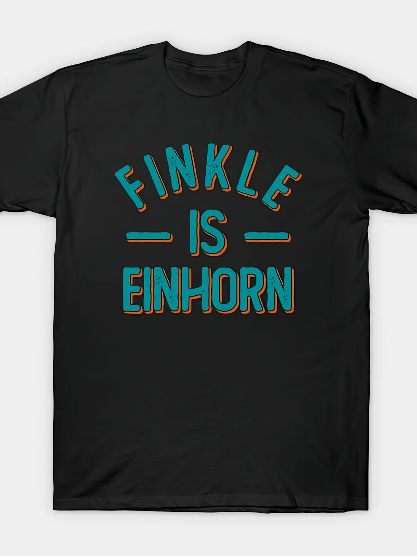 Мужская футболка с рисунком Finkle is Einhorn, 100-процентный хлопок, ретро, круглый вырез, короткий рукав, черная, с оранжево-бирюзовым принтом
Мужская футболка с рисунком Finkle is Einhorn, 100-процентный хлопок, ретро, круглый вырез, короткий рукав, черная, с оранжево-бирюзовым принтом