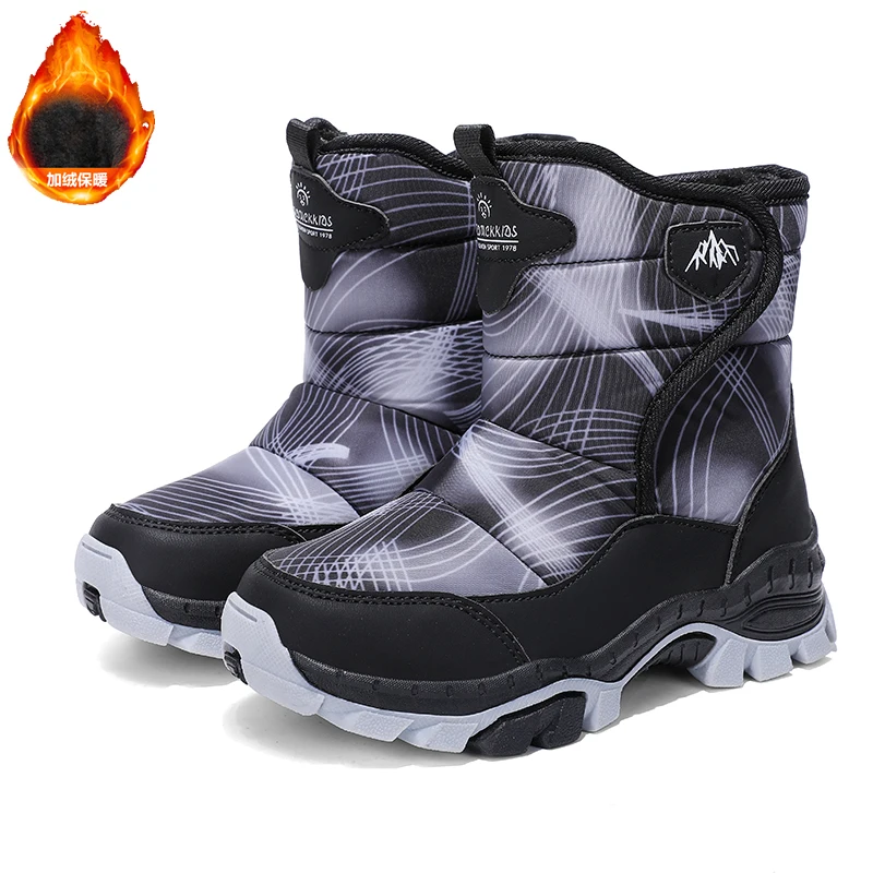 New Fashion Children Snow Boots Winter Plush Warm Ankle Boots Boy and Girl Non-Slip Outdoor Waterproof Cotton Shoes with Fur
New Fashion Children Snow Boots Winter Plush Warm Ankle Boots Boy and Girl Non-Slip Outdoor Waterproof Cotton Shoes with Fur