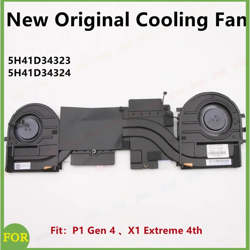 BDBH New Original For Laptop Lenovo ThinkPad X1 Extreme 4th P1 Gen 4 CPU Cooling Fan Heatsink Radiato PN :5H41D34323 5H41D34324
BDBH New Original For Laptop Lenovo ThinkPad X1 Extreme 4th P1 Gen 4 CPU Cooling Fan Heatsink Radiato PN :5H41D34323 5H41D34324