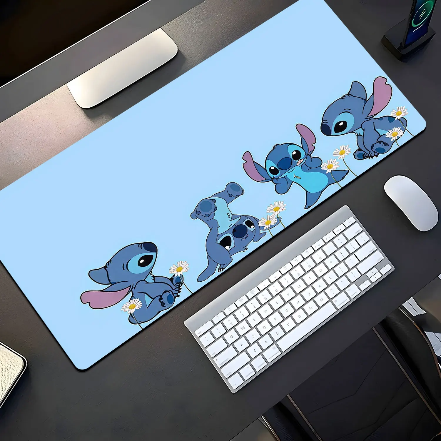 1 шт. коврик для мыши и подушка для стола Disney Stitch — дизайн персонажей мультфильмов с ромашками, нескользящая резиновая основа, многофункциональный офис
1 шт. коврик для мыши и подушка для стола Disney Stitch — дизайн персонажей мультфильмов с ромашками, нескользящая резиновая основа, многофункциональный офис