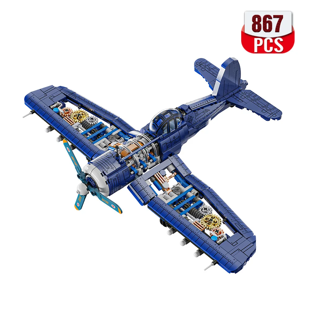 Attack Airplane F4U Building Block Set, Military Theme Building Toys Gifts for Boys Kids Ages 8-14 
Attack Airplane F4U Building Block Set, Military Theme Building Toys Gifts for Boys Kids Ages 8-14