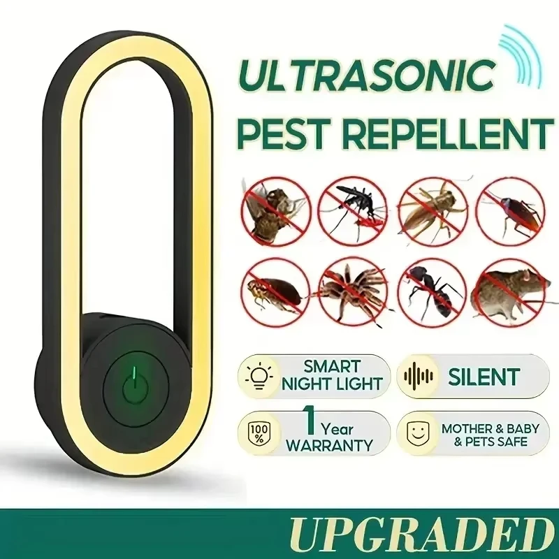 Induction Ultrasonic Mosquito Repellent Nightlight Home Indoor Insect Killing Mosquito Lamp 110V US Plug
Induction Ultrasonic Mosquito Repellent Nightlight Home Indoor Insect Killing Mosquito Lamp 110V US Plug