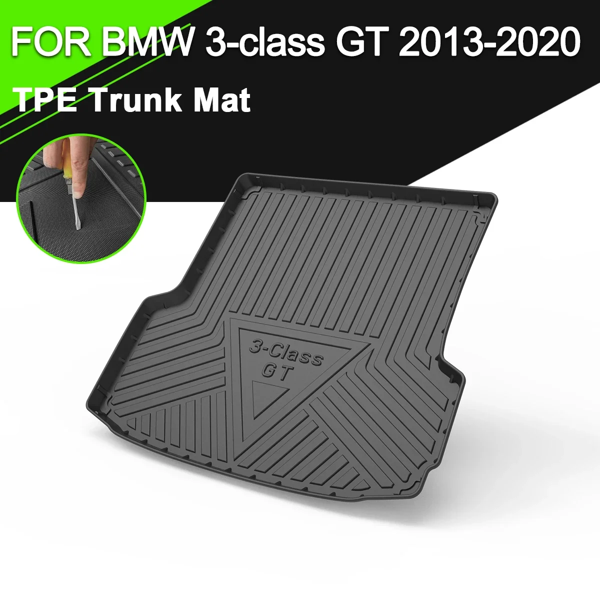 Коврик для багажника ТПЭ для BMW 3-class GT 2013-2020, автомобильный водонепроницаемый нескользящий резиновый подкладка для груза, аксессуары
Коврик для багажника ТПЭ для BMW 3-class GT 2013-2020, автомобильный водонепроницаемый нескользящий резиновый подкладка для груза, аксессуары