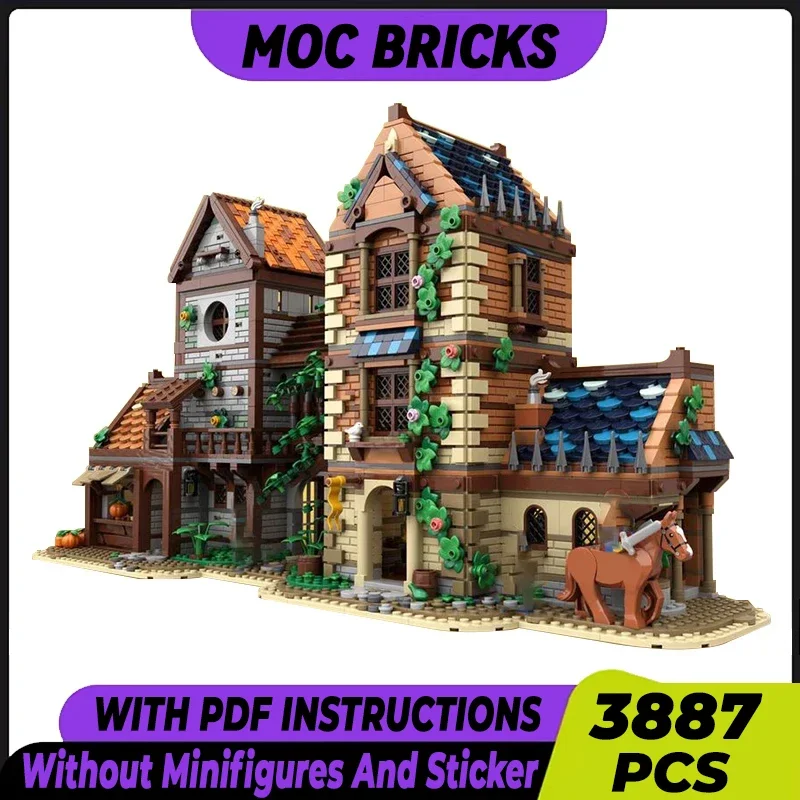 Средневековая модель крепости Moc, строительные кирпичи, средневековая уличная технология, модульные блоки, подарки, рождественские игрушки, наборы «сделай сам», сборка
Средневековая модель крепости Moc, строительные кирпичи, средневековая уличная технология, модульные блоки, подарки, рождественские игрушки, наборы «сделай сам», сборка