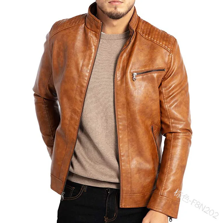 Man Coats Brand Clothing Men's Autumn Jackets High Quality Casual Leather Jackets Male Slim Fit Fashion Casual Leather Jackets
Man Coats Brand Clothing Men's Autumn Jackets High Quality Casual Leather Jackets Male Slim Fit Fashion Casual Leather Jackets