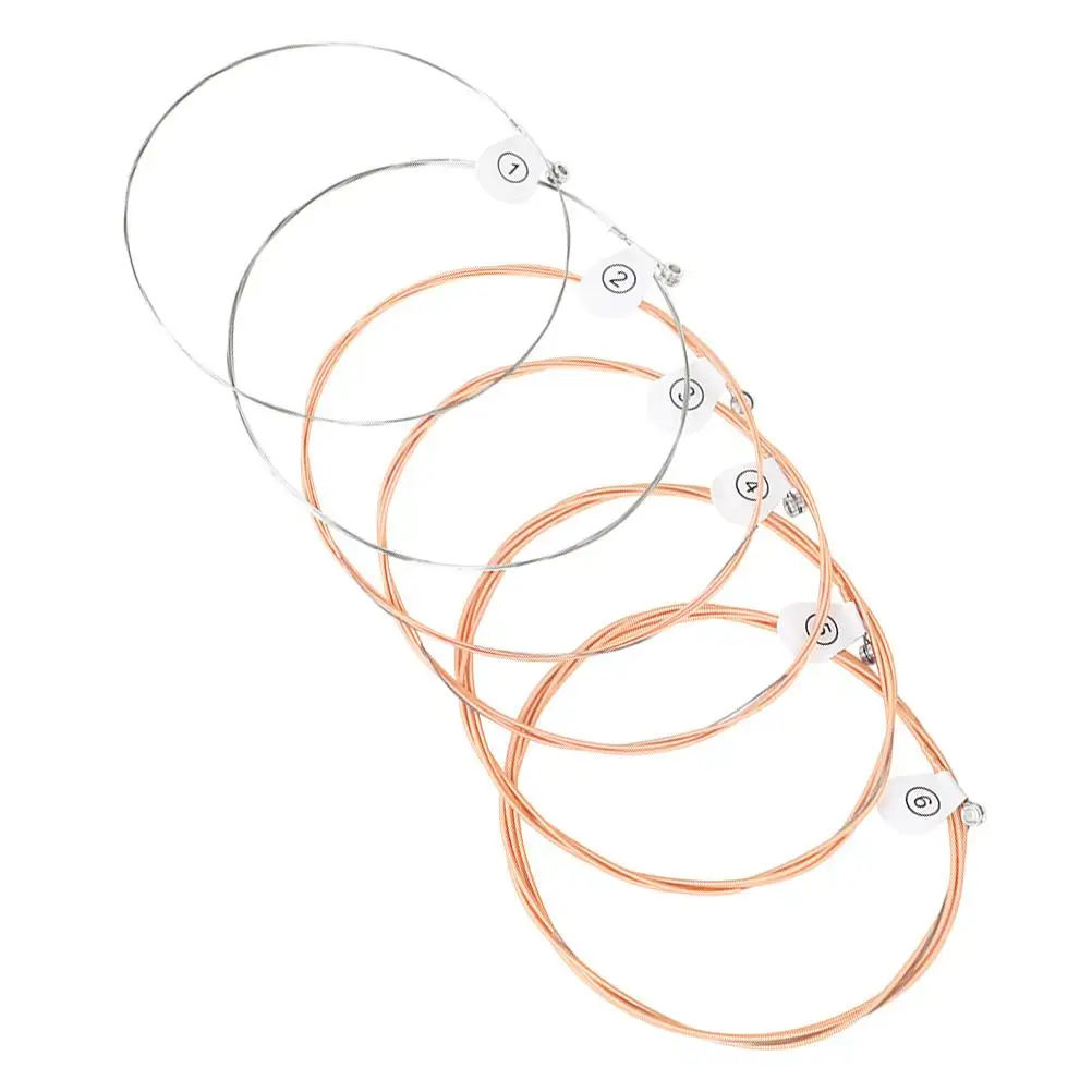 6 Pcs Folk Guitar Strings Phosphor Copper Red Acoustic Guitar Strings Replaceable Musical Instrument Parts Accessories
6 Pcs Folk Guitar Strings Phosphor Copper Red Acoustic Guitar Strings Replaceable Musical Instrument Parts Accessories