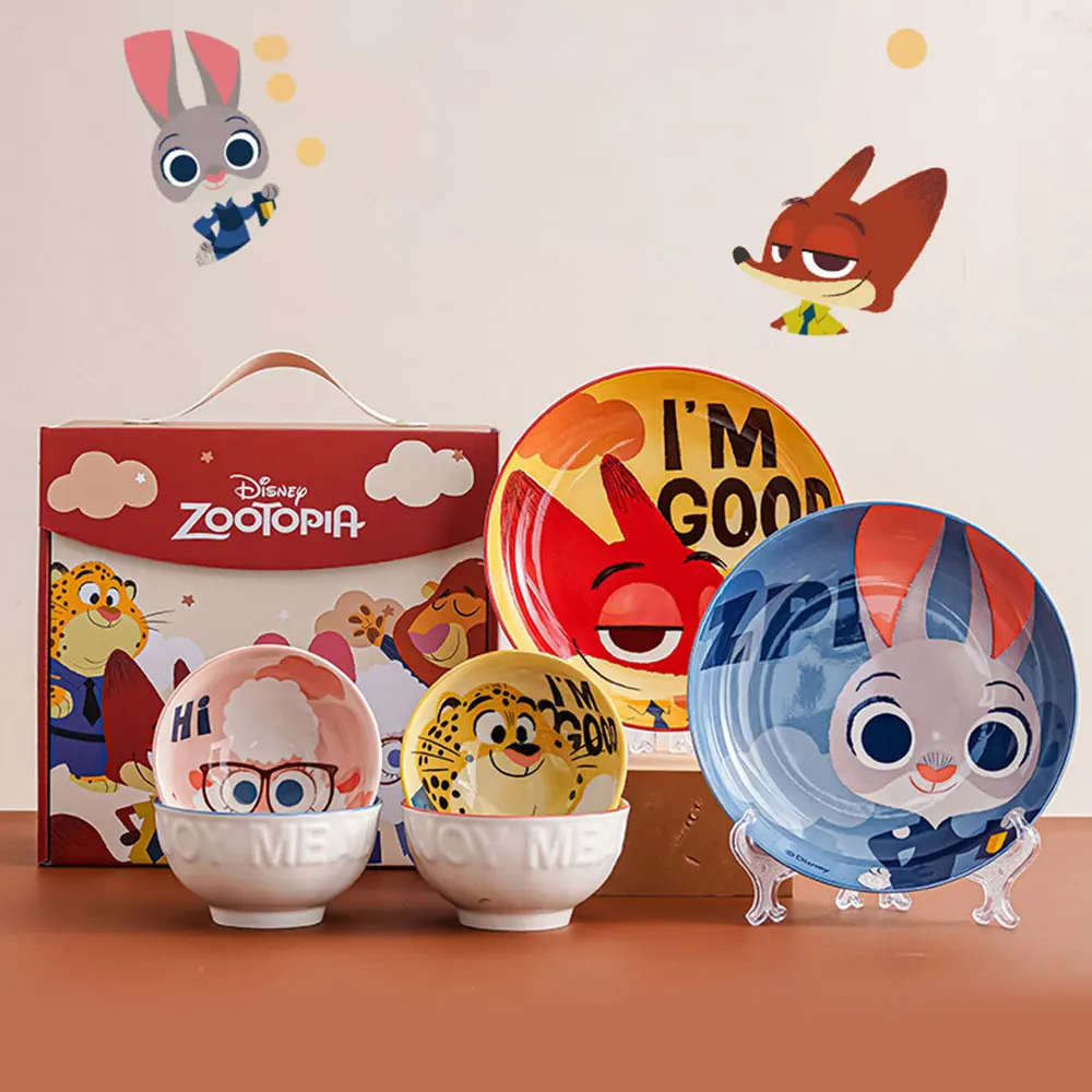 Hello Kitty Zootopia Ceramic Rice Bowl and Dinnerware Set Gift Box - Bowls, Plates, and Spoons, Suitable for Kitchen and Camping
Hello Kitty Zootopia Ceramic Rice Bowl and Dinnerware Set Gift Box - Bowls, Plates, and Spoons, Suitable for Kitchen and Camping