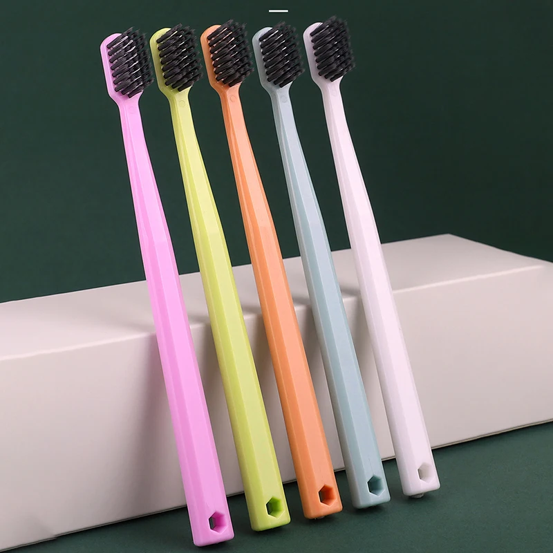 5PCS Hexagonal Bamboo Charcoal Toothbrush Small Head Household Solid Color Simple Soft Bristled Manual Toothbrush Set
5PCS Hexagonal Bamboo Charcoal Toothbrush Small Head Household Solid Color Simple Soft Bristled Manual Toothbrush Set