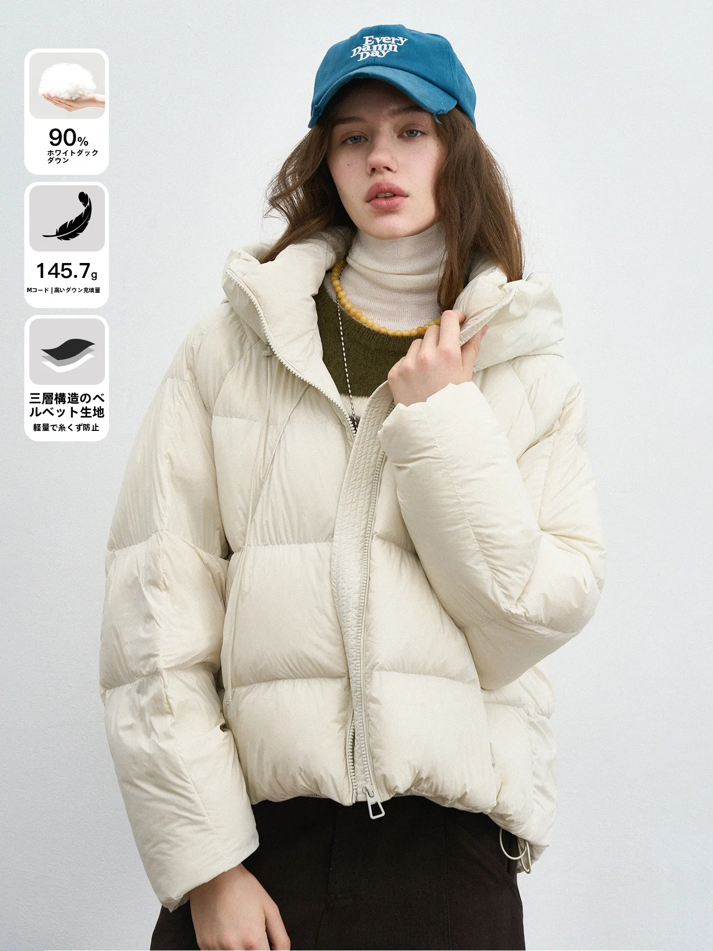 Женская короткая куртка-ветровка Eylilac на молнии с капюшоном, 90% белый пух, корейский стиль, для города
Женская короткая куртка-ветровка Eylilac на молнии с капюшоном, 90% белый пух, корейский стиль, для города