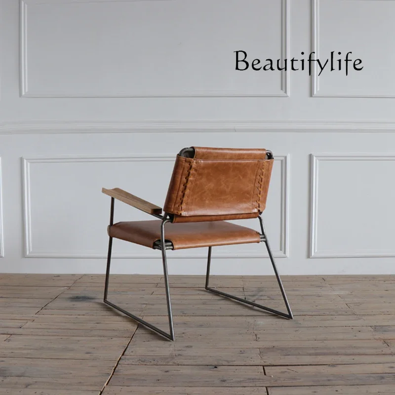 sillas para salón Nordic/retro industrial style/leather armrest sofa chair creative computer chair wrought iron book chair
sillas para salón Nordic/retro industrial style/leather armrest sofa chair creative computer chair wrought iron book chair