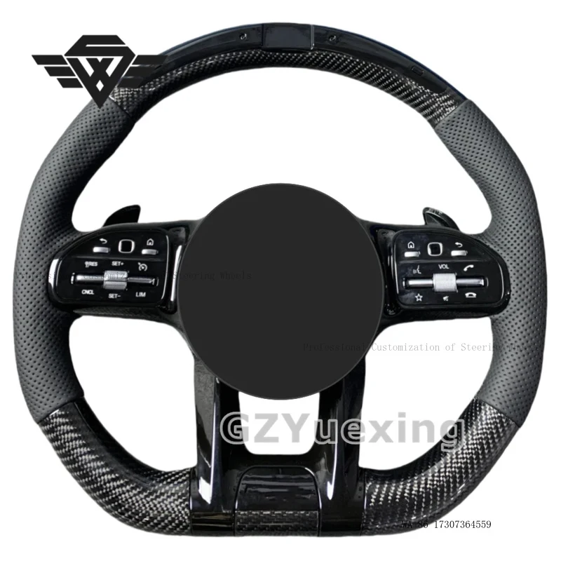 Custom Half Carbon Fiber LED Steering Wheel for Mercedes AMG W205 W213 W219 X290 W216 CL W222 C238 GLA45 E63s C63
Custom Half Carbon Fiber LED Steering Wheel for Mercedes AMG W205 W213 W219 X290 W216 CL W222 C238 GLA45 E63s C63