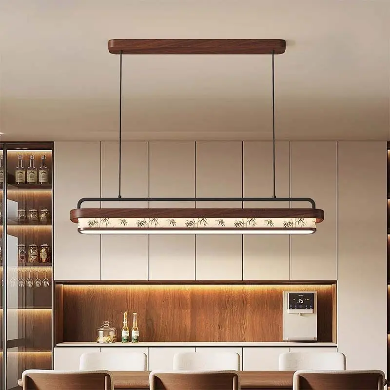 Restaurant Pendant Light Tea Room Straight Strip Lighting Eye Protection Lamp Solid Wood Dining Table and Bar Desk Chandelier
Restaurant Pendant Light Tea Room Straight Strip Lighting Eye Protection Lamp Solid Wood Dining Table and Bar Desk Chandelier