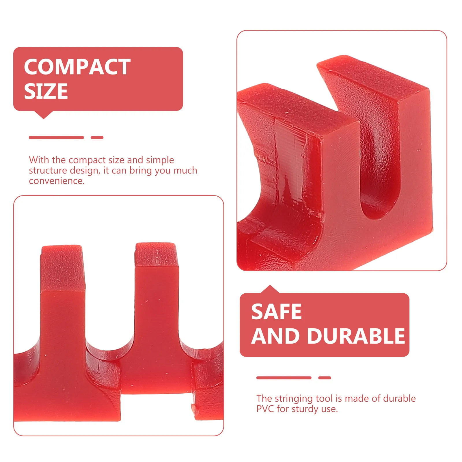 2 Pcs Badminton Racket Tools Threading Load Spreader PVC Kit Stringing Machine Accessories