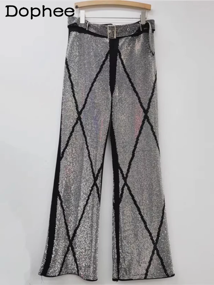 2025 New Spring Autumn High Waist Loose Casual Pants Women's Long Pants Heavy Industry Hot Diamond Wide Leg Pants High Street
2025 New Spring Autumn High Waist Loose Casual Pants Women's Long Pants Heavy Industry Hot Diamond Wide Leg Pants High Street