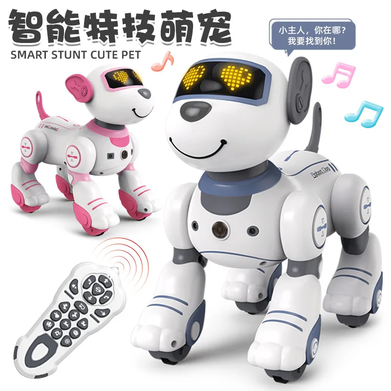 Children intelligent robot dog multifunctional programmable stunt remote control dog touch interactive electric pet toys gift
Children intelligent robot dog multifunctional programmable stunt remote control dog touch interactive electric pet toys gift