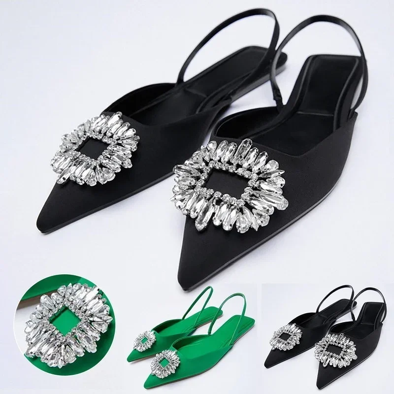 Luxury Summer Sandals Women Heel Woman Sandals Mules Fashion Crystal Pointed Toe Flat Shoes Plus Size Ladies Casual Sandals
Luxury Summer Sandals Women Heel Woman Sandals Mules Fashion Crystal Pointed Toe Flat Shoes Plus Size Ladies Casual Sandals