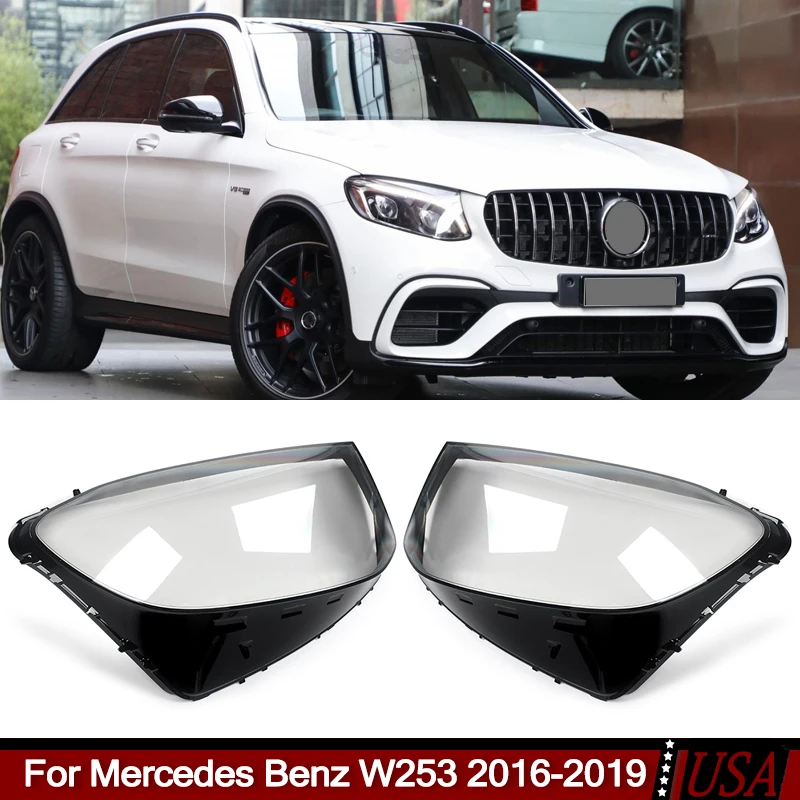 For Mercedes Benz GLC Class 2016-2019 GLC300 GLC43 GLC63 AMG W253 Pair Headlight Lens Shell Headlamp Cover Front Lampshade
For Mercedes Benz GLC Class 2016-2019 GLC300 GLC43 GLC63 AMG W253 Pair Headlight Lens Shell Headlamp Cover Front Lampshade