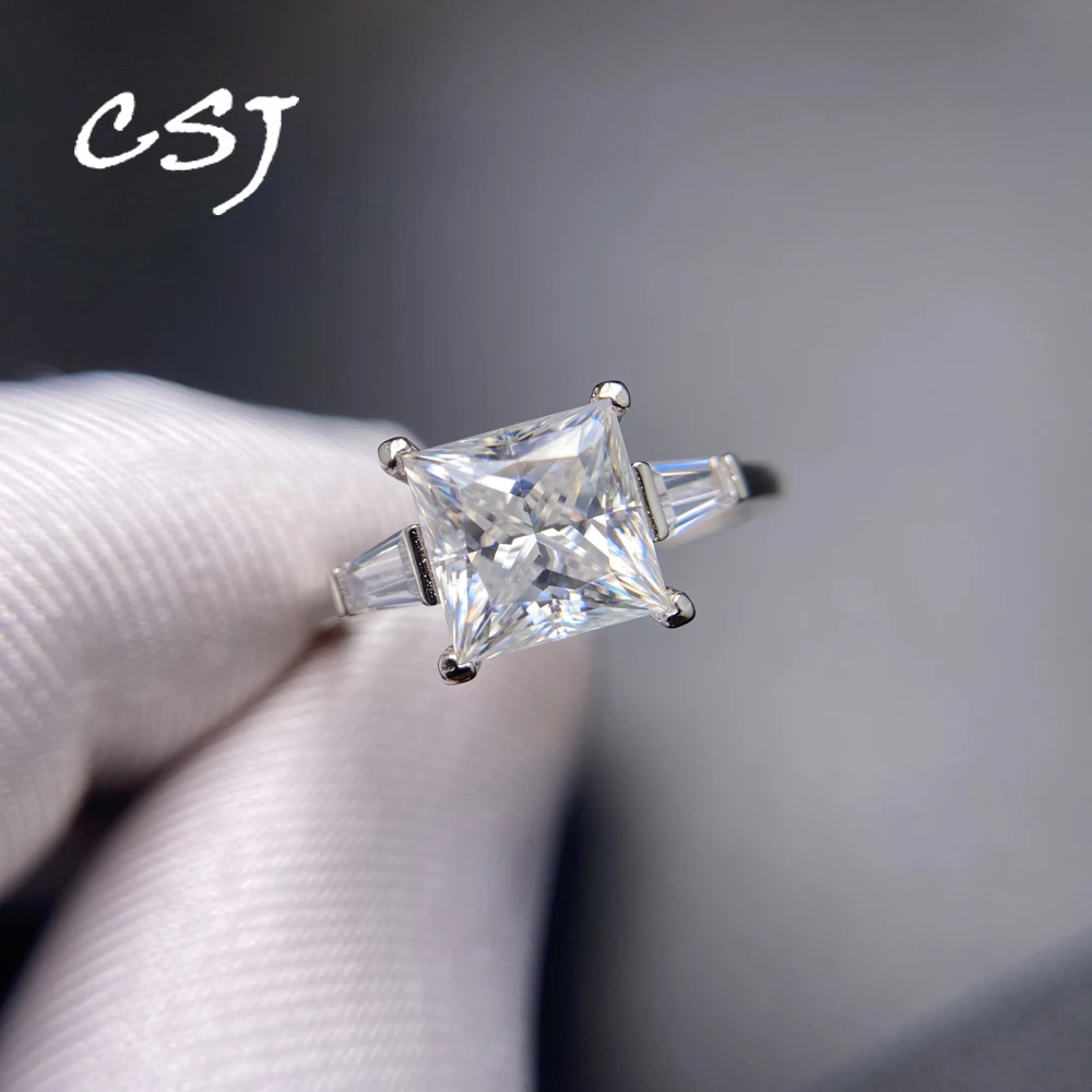 Квадратные кольца с муассанитом 8 мм 3CT D VVS, серебро 925 пробы, сверкающий драгоценный камень для женщин, помолвка, свадьба, день рождения, ювелирные изделия, подарок 
Квадратные кольца с муассанитом 8 мм 3CT D VVS, серебро 925 пробы, сверкающий драгоценный камень для женщин, помолвка, свадьба, день рождения, ювелирные изделия, подарок