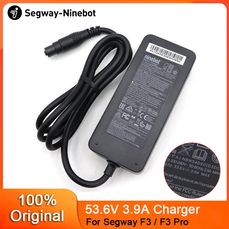 Оригинальное быстрое зарядное устройство 53,6 В, 3,9 А, 100–240 В для Ninebot от Segway F3/F3 Pro Xiaomi 4 Pro Plus/4 Pro Max, зарядное устройство для литий-ионного аккумулятора 48 В
Оригинальное быстрое зарядное устройство 53,6 В, 3,9 А, 100–240 В для Ninebot от Segway F3/F3 Pro Xiaomi 4 Pro Plus/4 Pro Max, зарядное устройство для литий-ионного аккумулятора 48 В