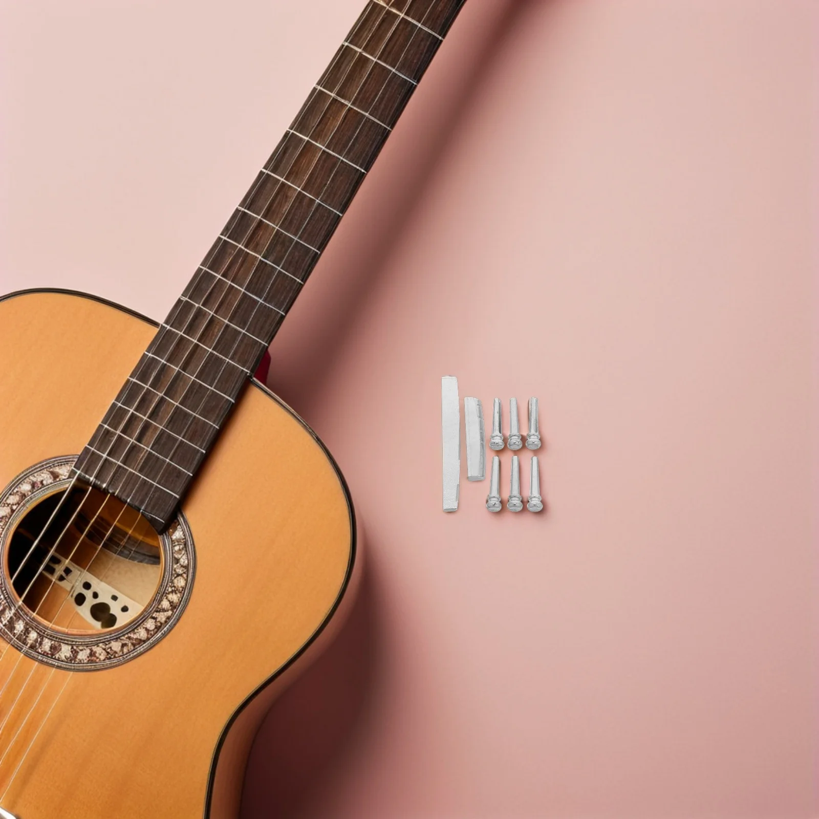 Folk Guitar Accessories Acoustic Bridge Pin Nut for Saddle Metal Classical Parts Auxiliary Artifact
Folk Guitar Accessories Acoustic Bridge Pin Nut for Saddle Metal Classical Parts Auxiliary Artifact
