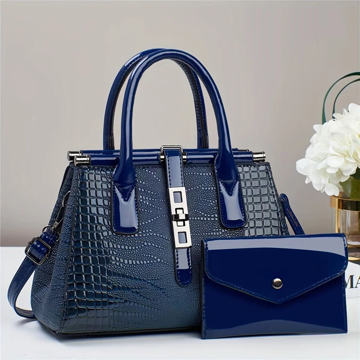 2pcs/set Chic Versatile PU Leather Shoulder Bag & Clutch Set - Durable, Premium Style for Everyday & Evening Use
2pcs/set Chic Versatile PU Leather Shoulder Bag & Clutch Set - Durable, Premium Style for Everyday & Evening Use