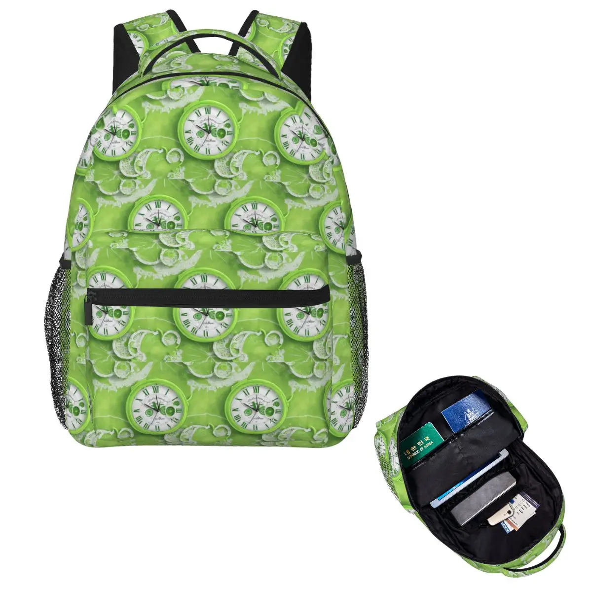 Eyes And Clocks Artwork Student Backpack School Bag Hiking Travel Daypack for Men Women Fashion Bookbag Shoulder Bags
Eyes And Clocks Artwork Student Backpack School Bag Hiking Travel Daypack for Men Women Fashion Bookbag Shoulder Bags