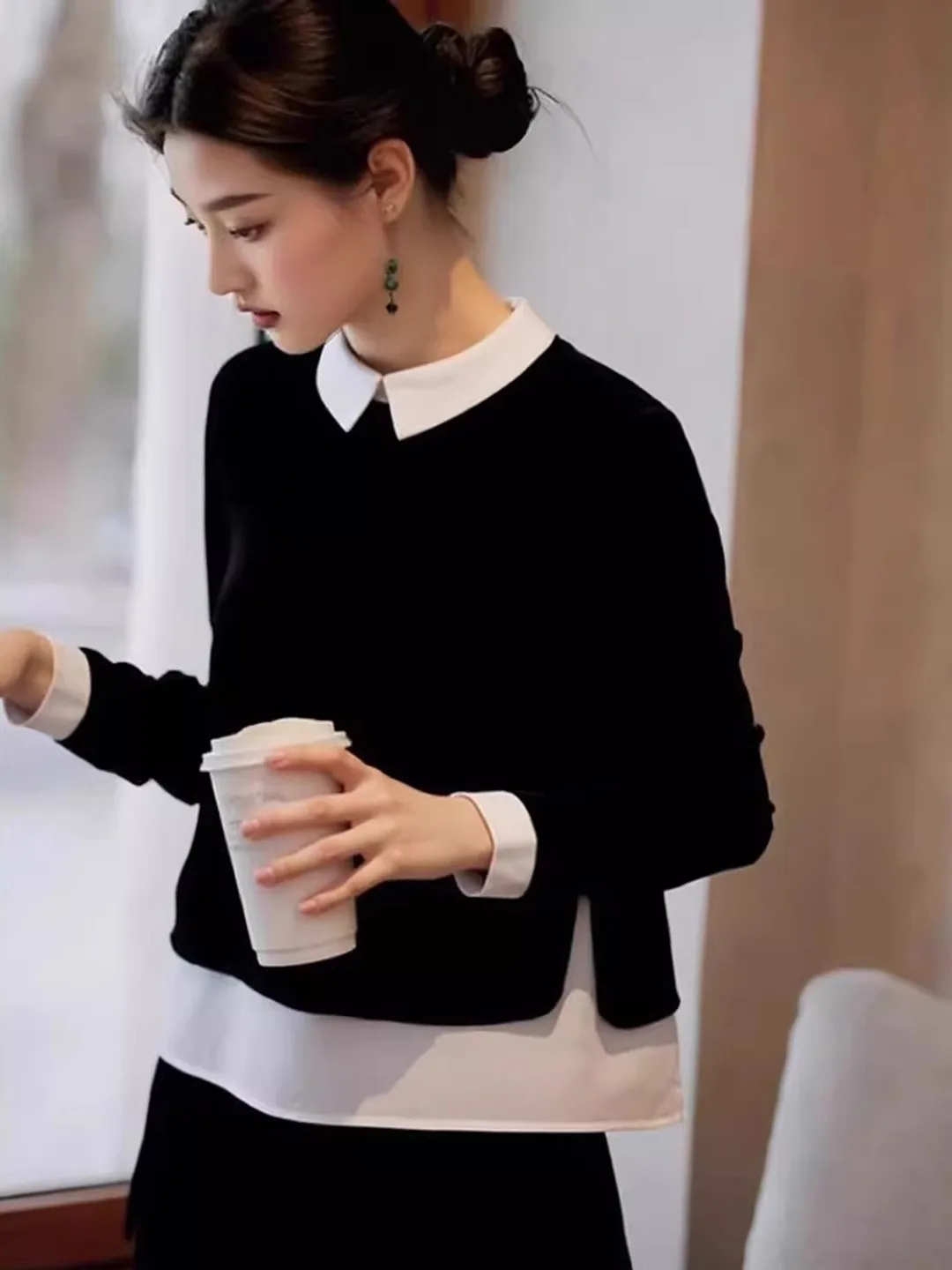 Свободный женский топ с длинным рукавом, имитация двухслойности, с цветовыми блоками, для осени и зимы
Свободный женский топ с длинным рукавом, имитация двухслойности, с цветовыми блоками, для осени и зимы