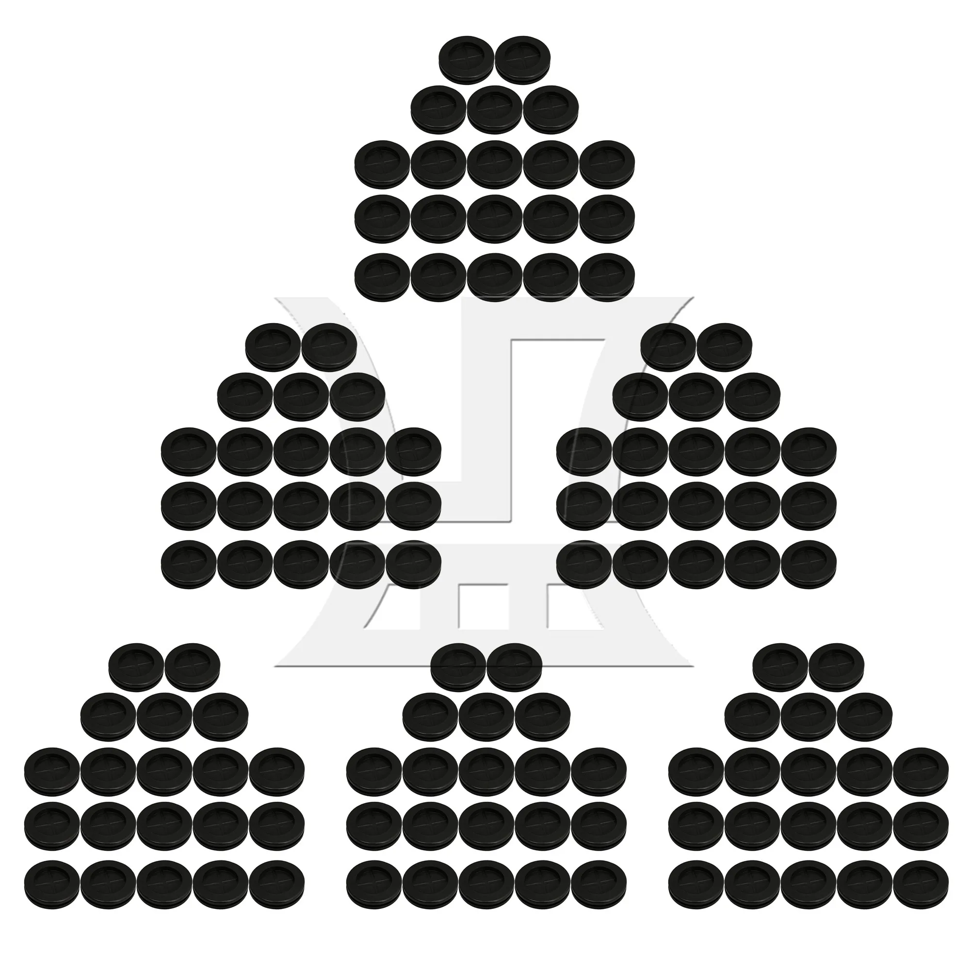 120 Pcs Round Double Sided Closed Rubber Wire Grommets Gaskets 4x1cm
120 Pcs Round Double Sided Closed Rubber Wire Grommets Gaskets 4x1cm