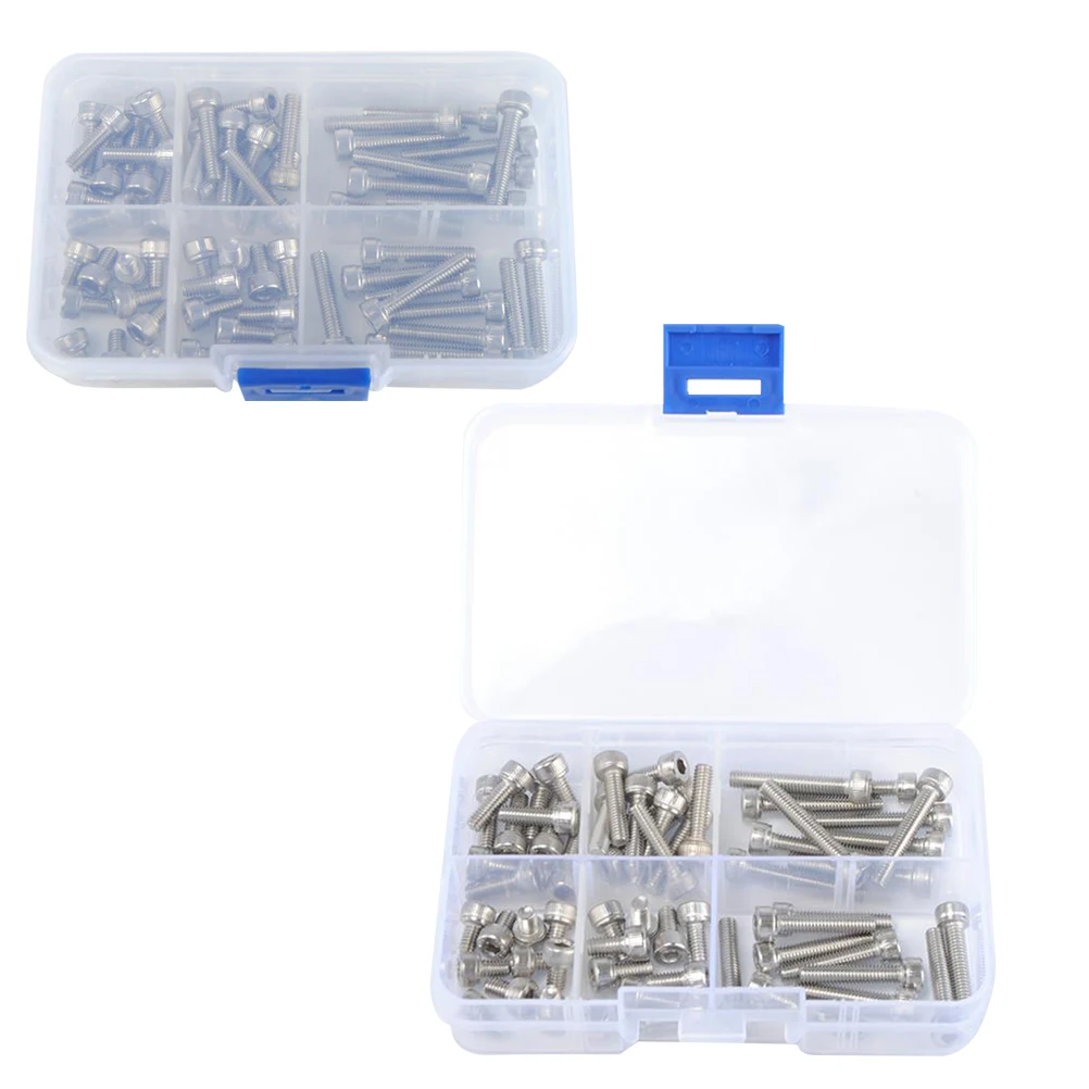 60pcs Stainless Steel Screws M8 Hex Socket Head Nuts Washers Kit Hardware Bolts Machine Assortment Tapping 
60pcs Stainless Steel Screws M8 Hex Socket Head Nuts Washers Kit Hardware Bolts Machine Assortment Tapping