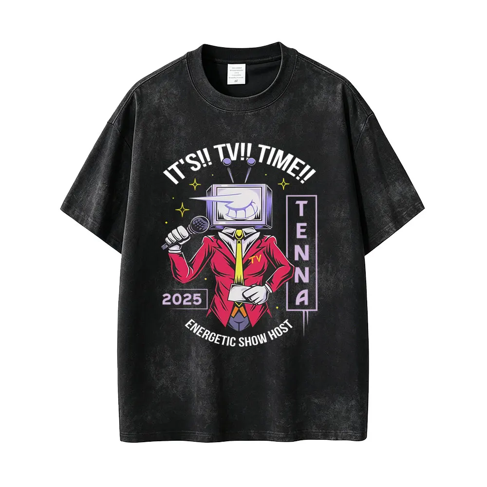 Washed Vintage Game Deltarune Tenna It's TV Time Energetic Show Host Funny Meme T-shirt Men Women Casual Humor Harajuku T Shirts
Washed Vintage Game Deltarune Tenna It's TV Time Energetic Show Host Funny Meme T-shirt Men Women Casual Humor Harajuku T Shirts