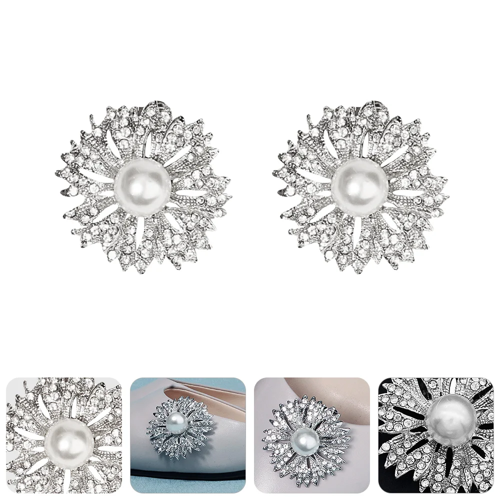 2 Pcs Faux Pearl Shoe Clips Bridal Wedding Shoes Flower Buckle Round Rhinestone Bride
2 Pcs Faux Pearl Shoe Clips Bridal Wedding Shoes Flower Buckle Round Rhinestone Bride