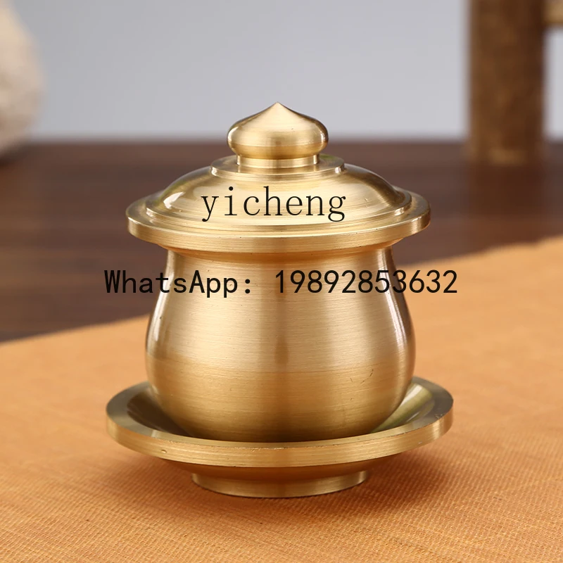 YFY all-copper Buddha supply set ornament plain brushed copper incense burner household vase fruit plate
YFY all-copper Buddha supply set ornament plain brushed copper incense burner household vase fruit plate