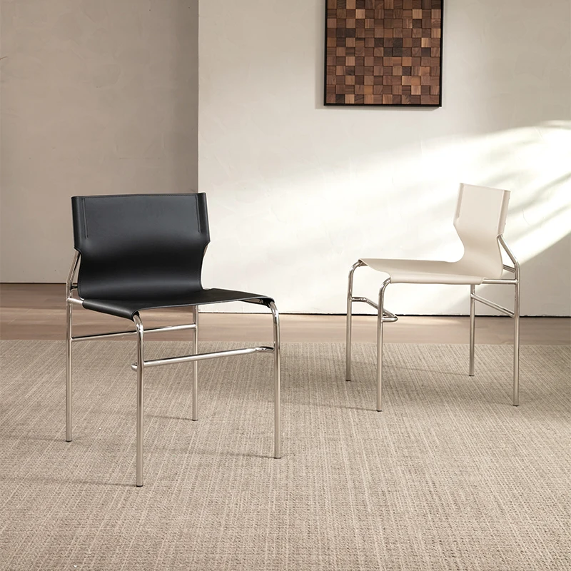 Italian Leather Dining Chairs Modern Minimalist Designer Trendy Dining Chairs Lazy Party Sillas Para Sala De Estar Furniture
Italian Leather Dining Chairs Modern Minimalist Designer Trendy Dining Chairs Lazy Party Sillas Para Sala De Estar Furniture