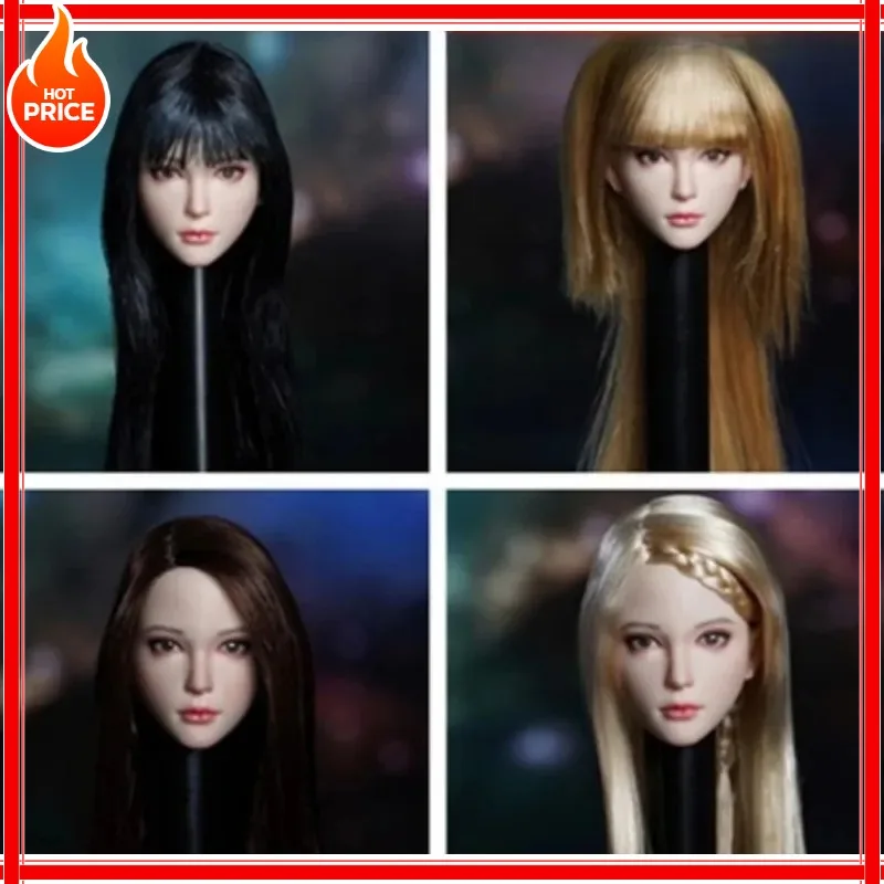 SDH028 1/6 Scale Long Blond Black Hair Beauty Head Sculpt SUPER DUCK Head Carving Model for 12" PH TBL Pale Skin Body
SDH028 1/6 Scale Long Blond Black Hair Beauty Head Sculpt SUPER DUCK Head Carving Model for 12" PH TBL Pale Skin Body