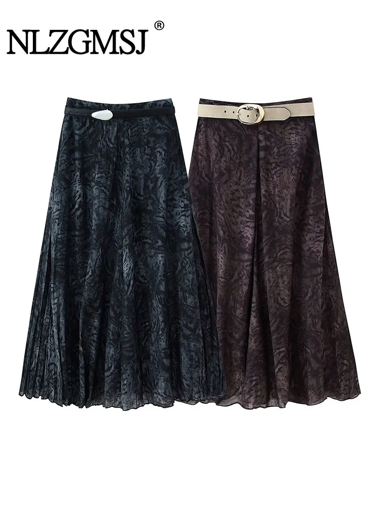 NLZGMSJ Women's High Street Belt A-line Long Skirts 2026 Spring Autumn New Women's Fashion and Leisure Printing Printed Skirts
NLZGMSJ Women's High Street Belt A-line Long Skirts 2026 Spring Autumn New Women's Fashion and Leisure Printing Printed Skirts