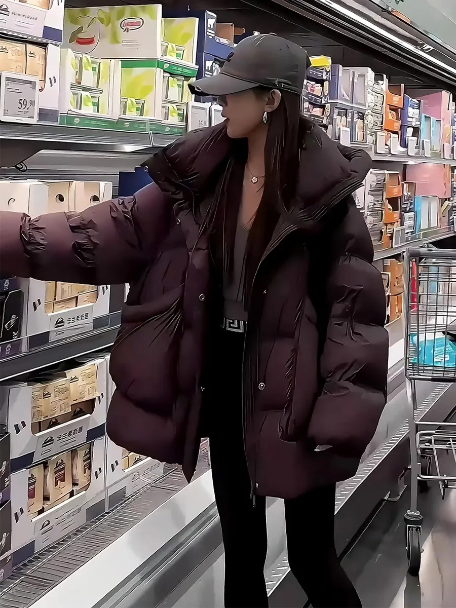 Зимнее утепленное пуховое пальто-пуховик для женщин: теплое, пушистое, новинка 2025 года, модное, белое, с наполнителем из пера.
Зимнее утепленное пуховое пальто-пуховик для женщин: теплое, пушистое, новинка 2025 года, модное, белое, с наполнителем из пера.