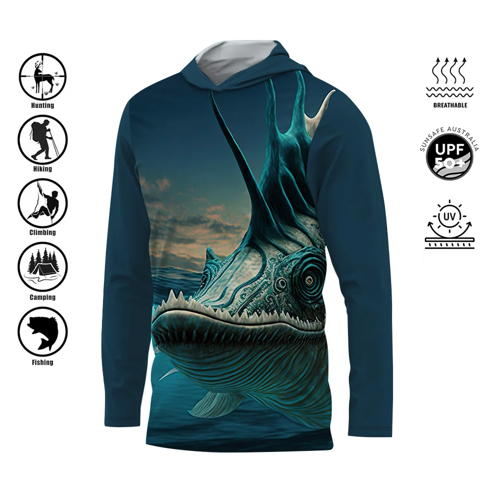 Men's Long Sleeved Sailing Sports Hooded Fishing Shirt 3D Printed Sunscreen Comfortable Tops Men's Elastic Fishing Shirt
Men's Long Sleeved Sailing Sports Hooded Fishing Shirt 3D Printed Sunscreen Comfortable Tops Men's Elastic Fishing Shirt