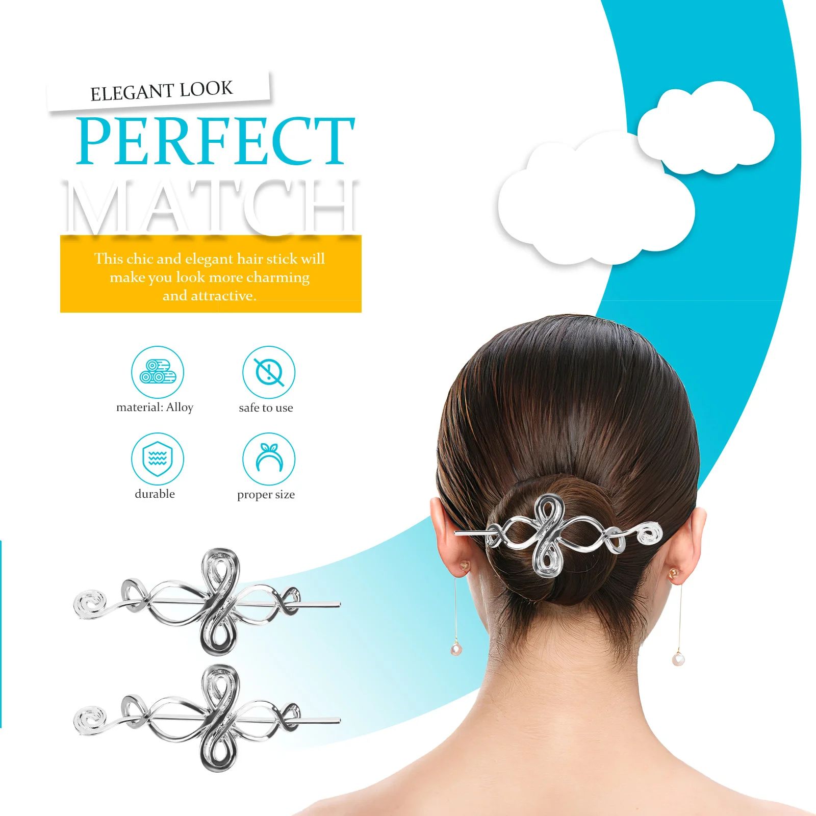 2pcs Metal Crown Stick Elegant Clip Pin For Bun Holder Stylish Chopsticks Long Hair Decor Hair Chopsticks For Women Accessory 
2pcs Metal Crown Stick Elegant Clip Pin For Bun Holder Stylish Chopsticks Long Hair Decor Hair Chopsticks For Women Accessory
