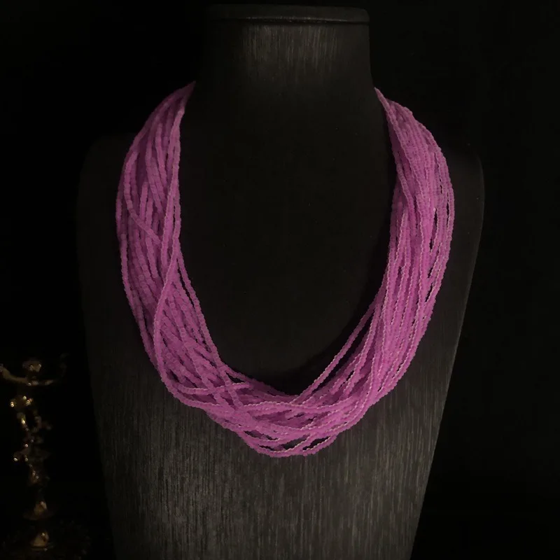Medieval Necklace Jewelry Hot-selling Multi-strand Rose Red Rice Bead Magnetic Buckle Neck Chain High-grade Temperament Versatil
Medieval Necklace Jewelry Hot-selling Multi-strand Rose Red Rice Bead Magnetic Buckle Neck Chain High-grade Temperament Versatil