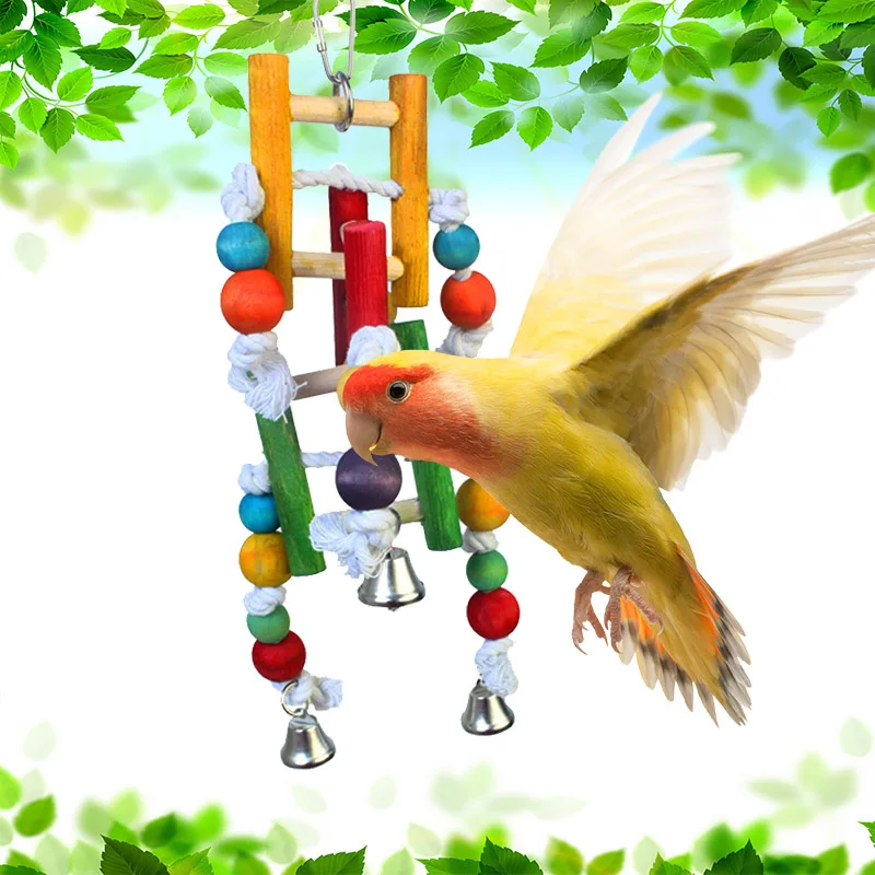 Parrot toys Bird supplies Colorful swings and Climbing ladders grinding claws, standing poles birdcage accessories
Parrot toys Bird supplies Colorful swings and Climbing ladders grinding claws, standing poles birdcage accessories