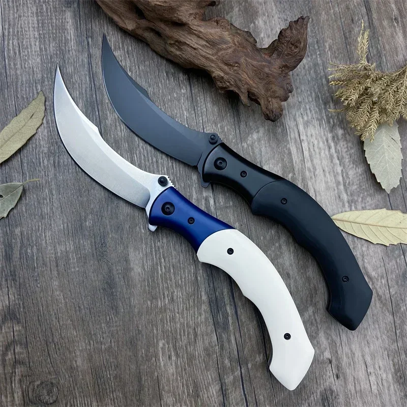 Outdoor CR 7471 Tactical Folding Knife 8Cr13Mov Blade Black Ebony/White Resin Handle Hunting Camping Survival Rescue Tool
Outdoor CR 7471 Tactical Folding Knife 8Cr13Mov Blade Black Ebony/White Resin Handle Hunting Camping Survival Rescue Tool