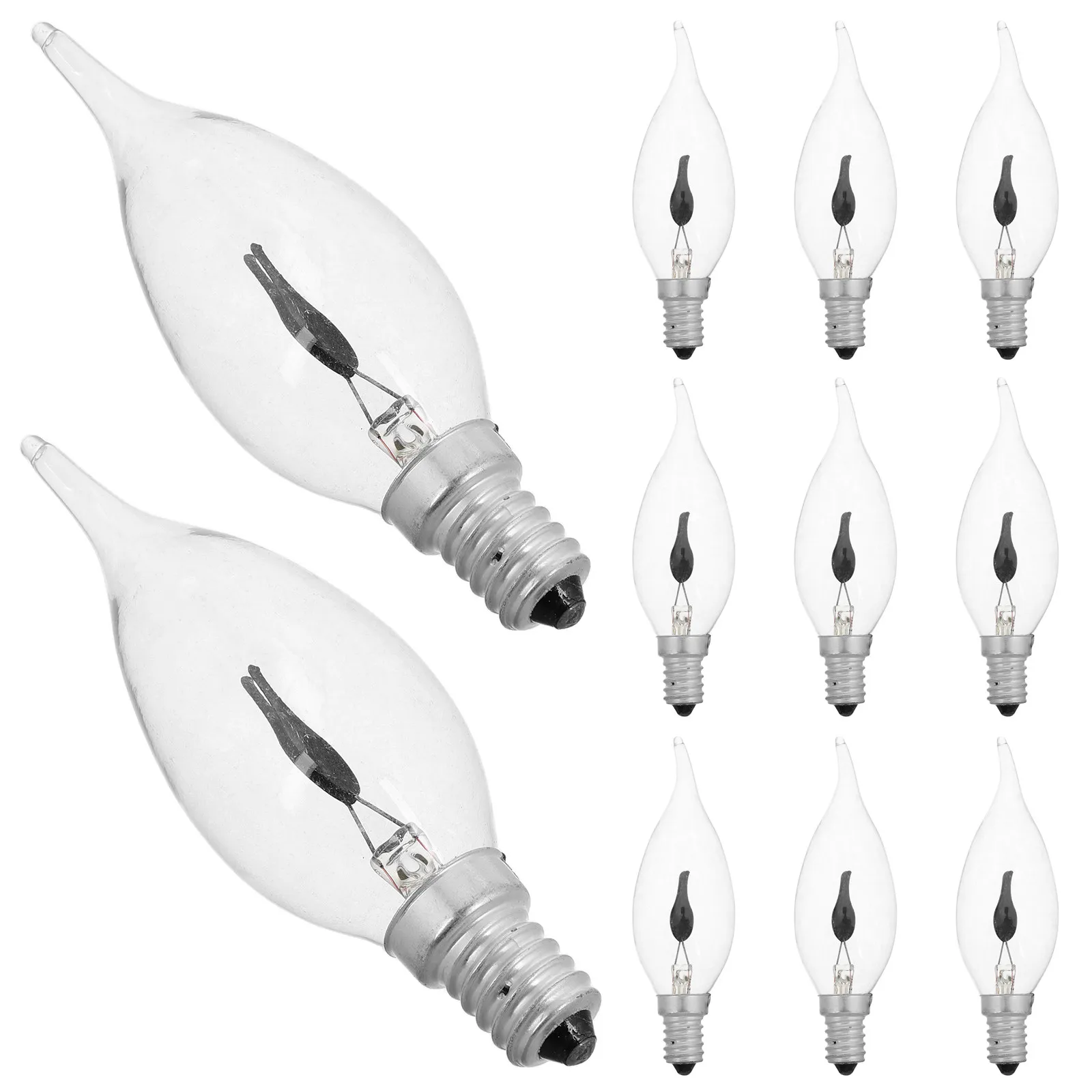 12Pcs Flickering Flame Night Light Bulbs Exquisite Craftsmanship E14 Base Easy Installation Romantic Glow Bulbs
12Pcs Flickering Flame Night Light Bulbs Exquisite Craftsmanship E14 Base Easy Installation Romantic Glow Bulbs