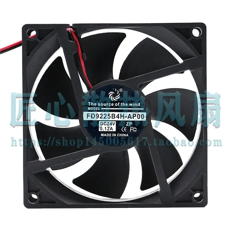 Wind Source FD9225B4H-AP00 DC 24V 0.12A 92x92x25mm 9cm Cooling Fan for Electronics Enclosures and Industrial Equipment
Wind Source FD9225B4H-AP00 DC 24V 0.12A 92x92x25mm 9cm Cooling Fan for Electronics Enclosures and Industrial Equipment