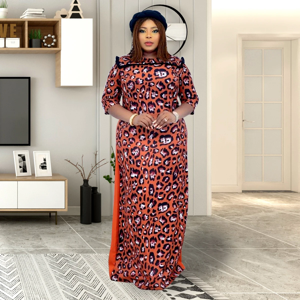 African Autumn Dresses For Women 2022 New Muslim O-neck Novelty Leopard Print Maxi Clothes Nigerian Evening Dress Long Sleeve
African Autumn Dresses For Women 2022 New Muslim O-neck Novelty Leopard Print Maxi Clothes Nigerian Evening Dress Long Sleeve