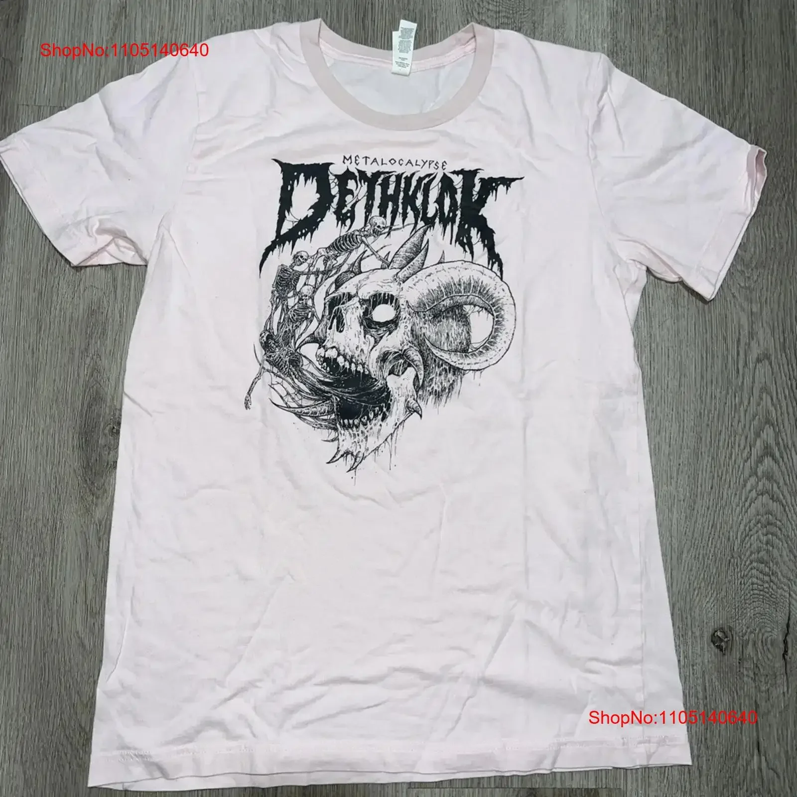 Розовая футболка Metalocalypse Dethklok среднего размера, винтажный стильный топ с рисунком для повседневной носки, повседневная дышащая футболка унисекс
Розовая футболка Metalocalypse Dethklok среднего размера, винтажный стильный топ с рисунком для повседневной носки, повседневная дышащая футболка унисекс