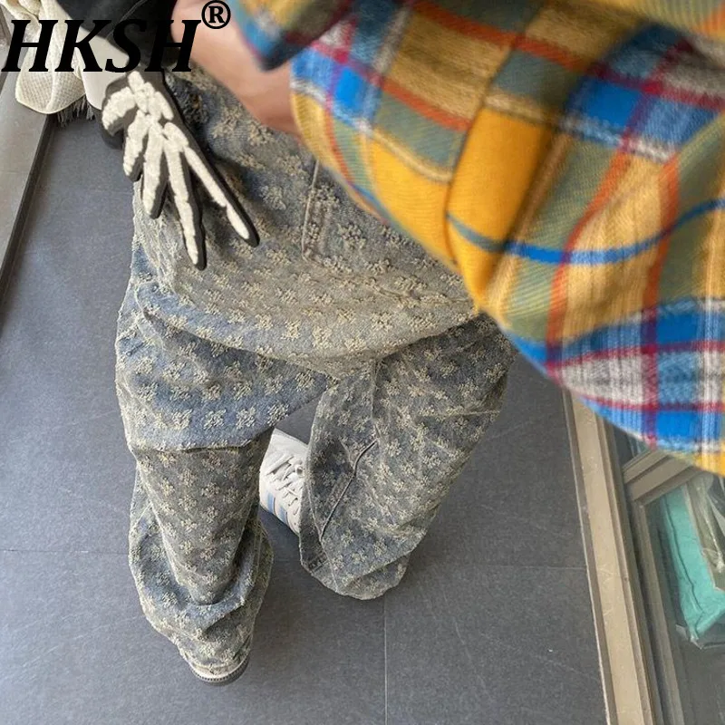 Новые мужские джинсы HKSH: модные, стильные, прямые, зауженные, с жаккардовым принтом, в стиле панк-хип-хоп, трендовые, для уличной моды, модель HK20993
Новые мужские джинсы HKSH: модные, стильные, прямые, зауженные, с жаккардовым принтом, в стиле панк-хип-хоп, трендовые, для уличной моды, модель HK20993