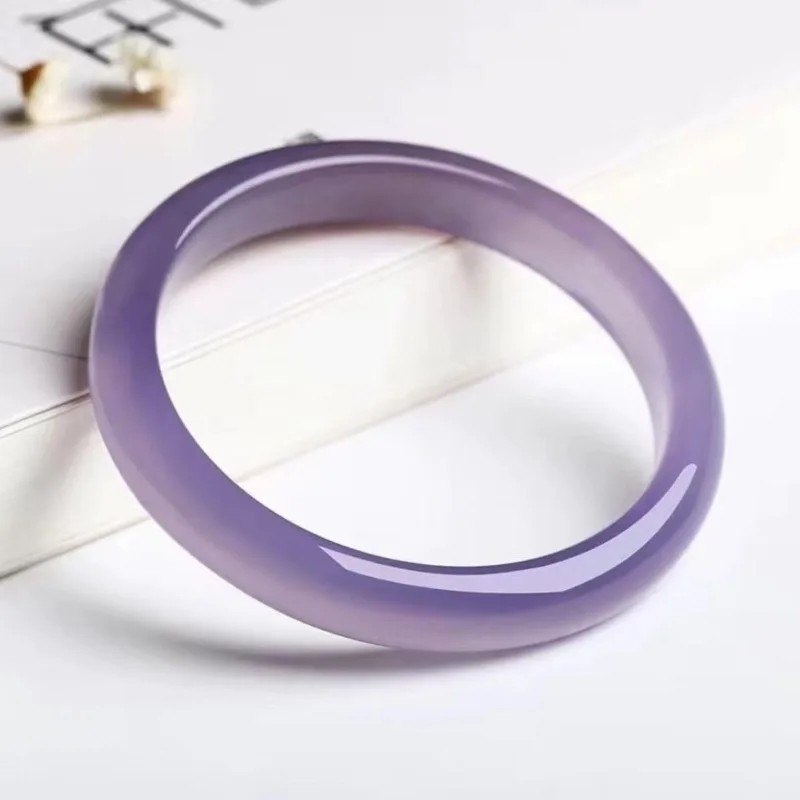 Natural Ice Agate Chalcedony Purple Niche Women's Chalcedony Bracelet
Natural Ice Agate Chalcedony Purple Niche Women's Chalcedony Bracelet