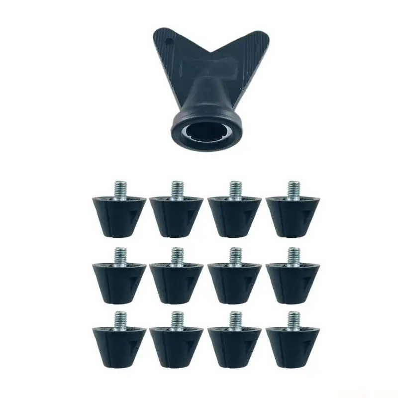 U2JB 12Pcs Professional Football Shoe Studs for 5MM Threaded Football Soccer Shoes 13mm/16mm Football Shoe Replacement Spikes
U2JB 12Pcs Professional Football Shoe Studs for 5MM Threaded Football Soccer Shoes 13mm/16mm Football Shoe Replacement Spikes
