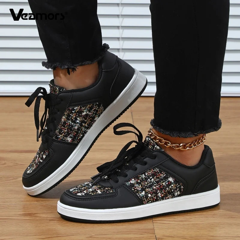 Light Breathable Women's Casual Shoes Fashion Sequined Shiny Board Shoes Men's Lace-up Daily Walking Jogging Shoes Non-slip
Light Breathable Women's Casual Shoes Fashion Sequined Shiny Board Shoes Men's Lace-up Daily Walking Jogging Shoes Non-slip